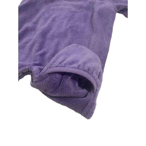 The North Face Light Purple Fleece Hooded One Piece Outfit - Size 3-6 months - Picture 7 of 7